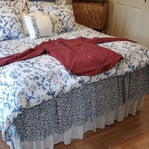 LAUREN BY RALPH LAUREN L MEN'S RED PLAID LONG-SLEEVED BUTTON- COLLAR SHIRT